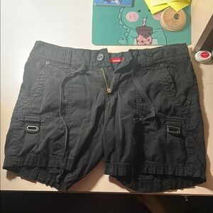 Black Cargo Shorts